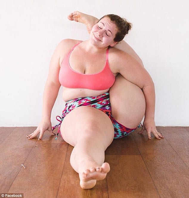 Contortionist: Dana insists that yoga is for everyone, no matter what their shape, size, and age 