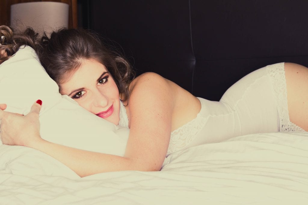 Ms. M is rocking her boudoir photography session at Hotel Arts in Calgary Alberta